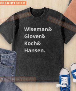 Pretty Wiseman and Glover and Koch and Hansen washed t-shirt in vibrant colors, perfect for casual wear.
