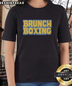 Top Brunch Boxing Ladies Tee featuring a stylish design perfect for brunch outings and boxing enthusiasts.