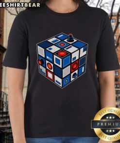 Stylish Top-Droid-Cube ladies tee featuring a vibrant graphic design, perfect for casual wear and droid enthusiasts.