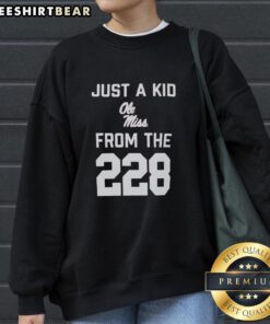 Top Just A Kid Ole Miss From The 228 sweatshirt featuring a stylish design for Ole Miss fans.
