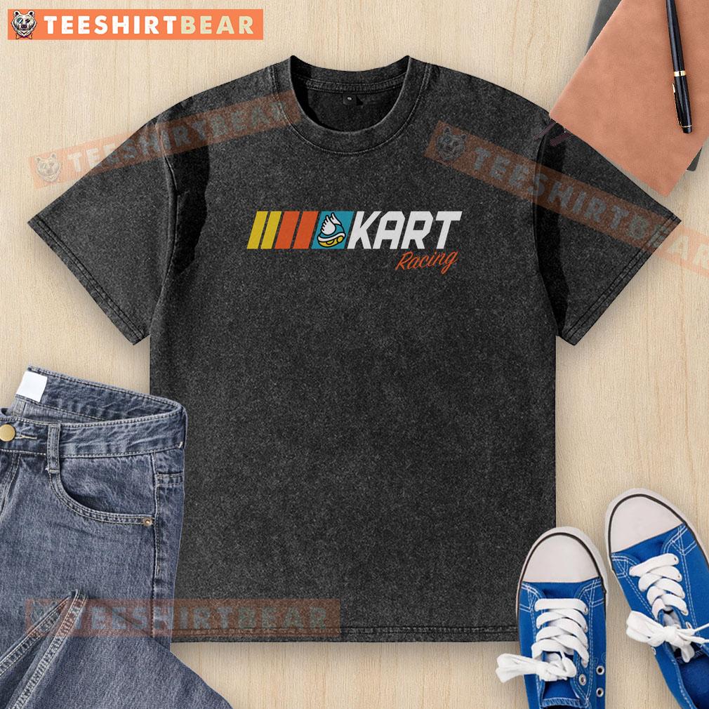 Top Kart Race washed t-shirt featuring a vintage racing design, perfect for motorsport enthusiasts and casual wear.