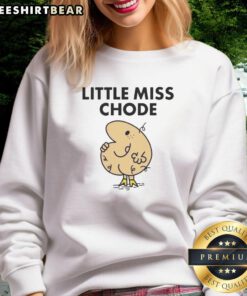 Cozy Top Little Miss Chode sweatshirt in vibrant colors, perfect for casual wear and showcasing your fun style.