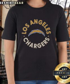 Top Los Angeles Chargers Circle Ladies Tee featuring team logo and vibrant colors, perfect for female fans.