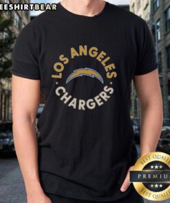 Top Los Angeles Chargers Circle T-Shirt featuring bold team logo and vibrant colors, perfect for fans and casual wear.
