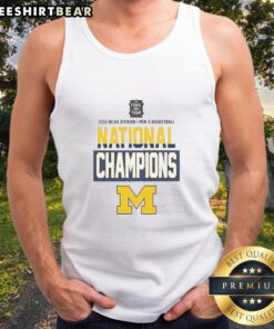 Alt Text: 2026 NCAA Division I Men's Basketball National Champions Michigan Wolverines tank top featuring vibrant team colors.