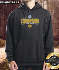 Top NCAA Notre Dame Fighting Irish 2026 ACC Men's Lacrosse Tournament Champions hoodie design showcasing team pride.