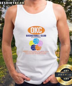 Stylish Oklahoma City Thunder basketball tank top, featuring team colors and logo, perfect for fans and athletes.