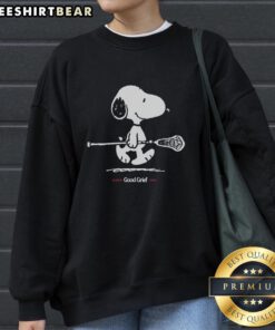 Cozy Top Peanuts Good Grief Since 1950 sweatshirt featuring classic cartoon graphics and vibrant colors.