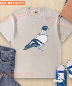Top Pigeon Dove Washed T-Shirt in soft cotton, perfect for casual wear and bird lovers. Stylish and comfortable design.