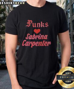 Top Punks Sabrina Carpenter T-Shirt featuring vibrant graphics and bold design, perfect for fans of the artist.