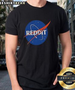 Top Reddit NASA logo T-shirt featuring a bold design, perfect for space enthusiasts and Reddit fans.
