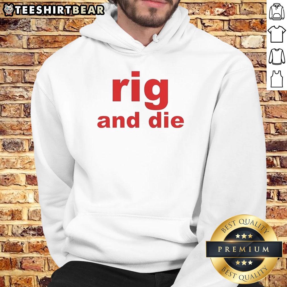 Stylish Top Rig and Die Hoodie in black, featuring a modern design, perfect for casual wear and outdoor activities.