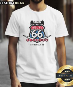 Top Route 66 Stadium Springfield Missouri T-Shirt featuring vibrant graphics and a retro design celebrating Route 66.