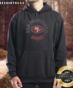Top San Francisco 49ers Circle Hoodie featuring vibrant team colors and logo, perfect for fans and casual wear.