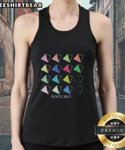 Stylish Top Since 2017 Shapes Tank Top in vibrant colors, perfect for casual wear and summer outfits.