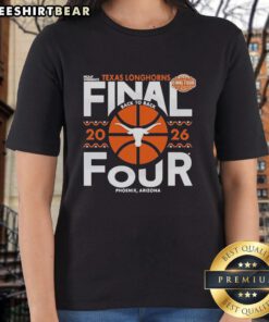 Top Texas Longhorns 2026 Women's Basketball Final Four Bound Classic Ladies Tee, featuring team colors and logo design.