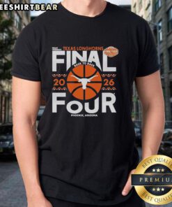 Alt Text: Top Texas Longhorns 2026 Women's Basketball Final Four Bound Classic T-Shirt featuring team colors and logo.