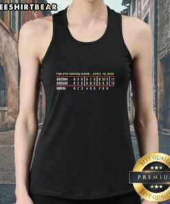 Top of the 8th inning during the April 18, 2025 game between Arizona and Chicago in a vibrant tank top.