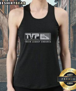 Top Til Valhalla Project tank top featuring the American flag, symbolizing enduring legacy and patriotism.