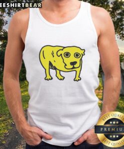 Top Tripod Dog Doodle Tank Top featuring a cute dog design, perfect for pet lovers and summer fashion.