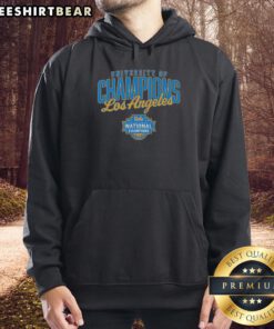 Cozy UCLA Bruins women's basketball hoodie featuring 'University of Champions' design, perfect for fans in Los Angeles.