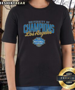 Top UCLA Bruins Women's Basketball University of Champions Los Angeles ladies tee featuring team colors and logo.