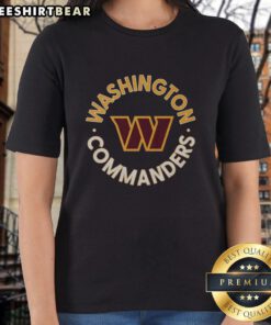 Top Washington Commanders Circle Ladies Tee featuring vibrant team colors and stylish design for fans.