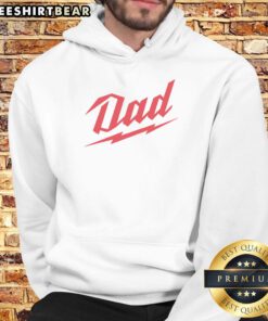 Awesome Dad Lightning Script Hoodie in stylish design, perfect for celebrating fatherhood and casual wear.