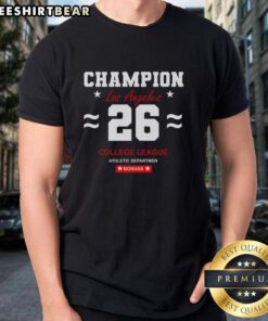 Awesome Los Angeles Champion 26 College League T-Shirt featuring vibrant colors and stylish design, perfect for casual wear.
