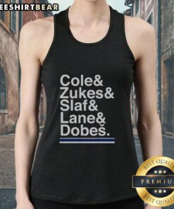 Awesome Montreal Hockey ampersand tank top featuring Cole Zukes, Slafkovsky, and Dobes design for fans and enthusiasts.
