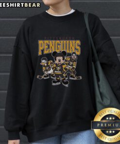 Alt Text: Stylish Pittsburgh Penguins Disney team ice hockey sweatshirt featuring vibrant graphics and cozy design. Perfect for fans!