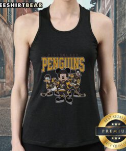 Awesome Pittsburgh Penguins Disney Team ice hockey tank top featuring vibrant graphics and a stylish design for fans.