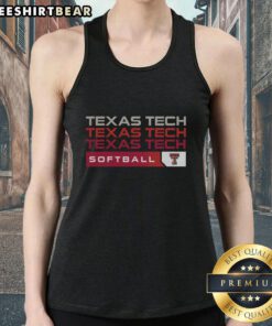 Awesome Texas Tech Red Raiders college softball hype tank top in vibrant colors, perfect for game day and fan support.