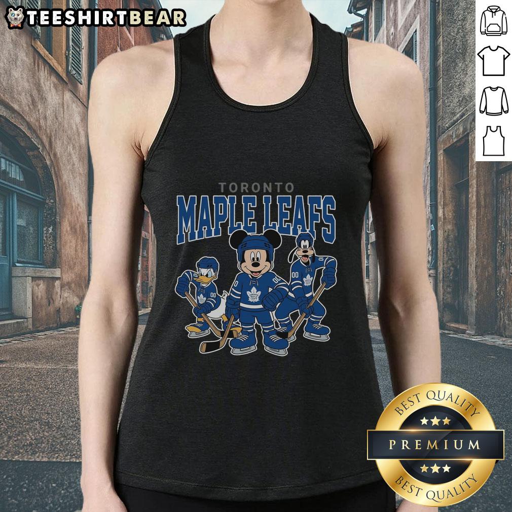 Awesome Toronto Maple Leafs Disney team ice hockey tank top featuring vibrant graphics and a stylish design for fans.