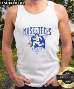 Alt Text: Awesome Xavier Musketeers Basketball 2026 logo tank top featuring vibrant colors and a sporty design for fans.