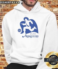 Alt Text: Awesome Xavier Musketeers Basketball 2026 Logo V2 Hoodie featuring bold design and team colors for fans.