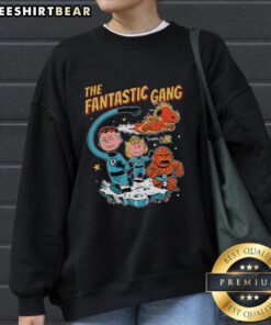Alt Text: Cute Peanuts The Fantastic Gang Sweatshirt featuring beloved characters in a colorful design perfect for fans.