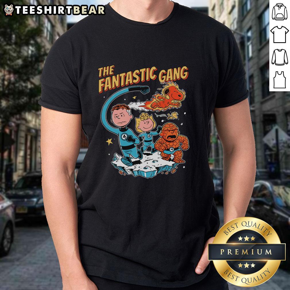 Adorable Cute Peanuts The Fantastic Gang T-Shirt featuring beloved characters in a vibrant design for fans of all ages.