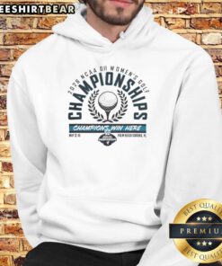 Good 2026 NCAA DII Women's Golf Championship hoodie, showcasing sporty design and event details for golf fans.