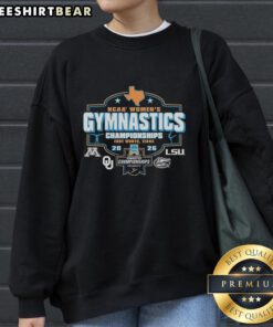 Good 2026 NCAA Women's Gymnastics Championship sweatshirt featuring vibrant colors and team logo design.