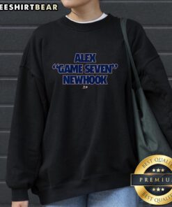 Good Alex Game Seven Newhook Sweatshirt featuring a stylish design for fans of hockey and sports apparel.