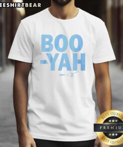 Good Boo Yah ESPN T-Shirt featuring bold graphics and vibrant colors for sports fans and casual wear enthusiasts.