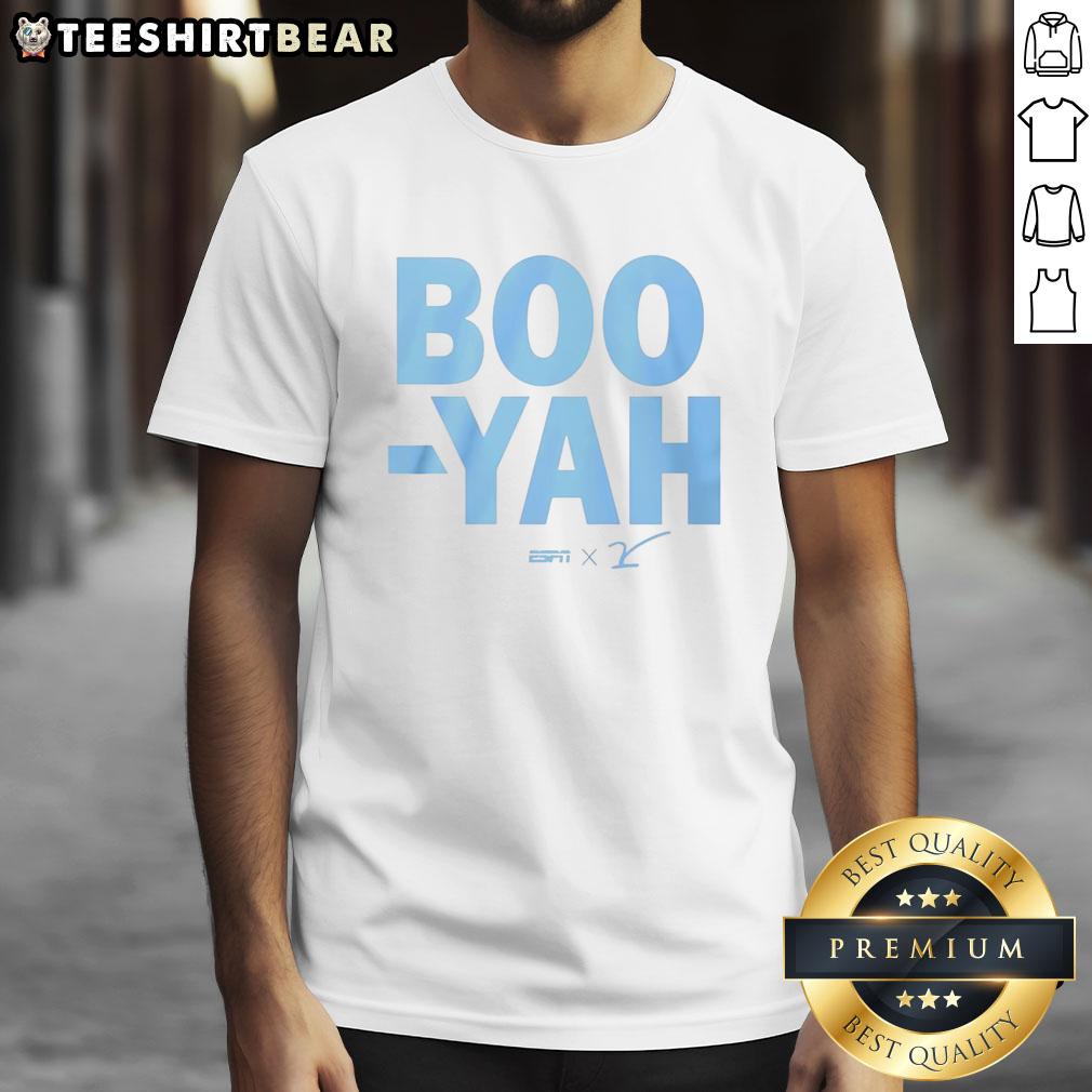 Good Boo Yah ESPN T-Shirt featuring bold graphics and vibrant colors for sports fans and casual wear enthusiasts.