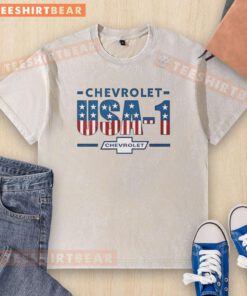 Good Chevrolet USA 1 washed t-shirt featuring a vintage logo, perfect for casual wear and Chevrolet enthusiasts.