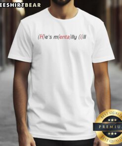 Funny 'Good Hes Mentally III' Hentai T-Shirt design featuring vibrant graphics and playful text for anime lovers.