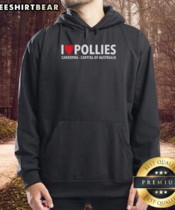 Good I Love Pollies Canberra Capital Australia Hoodie featuring vibrant design and comfortable fit for fans of Australian politics.