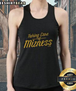 Good Jacob Misiorowski wearing a Mizness tank top, showcasing a casual and stylish look in a vibrant setting.