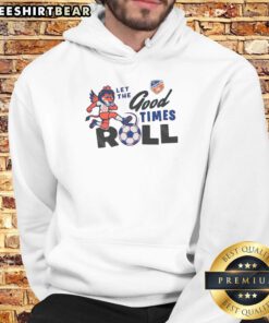 FC Cincinnati hoodie featuring 'Good Let The Good Times Roll' design, perfect for fans celebrating team spirit.