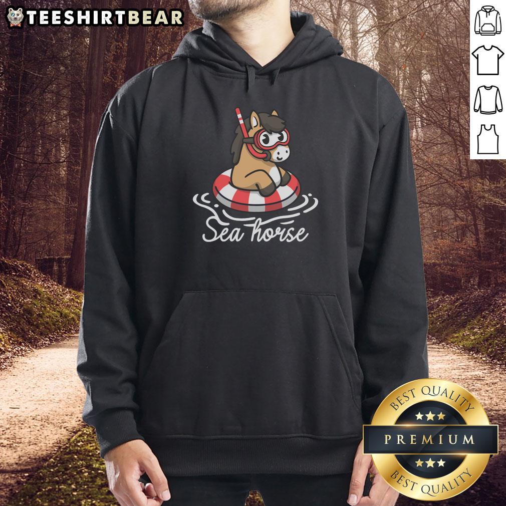 Good Literal Sea Horse Hoodie featuring a vibrant sea horse design, perfect for ocean lovers and casual wear enthusiasts.