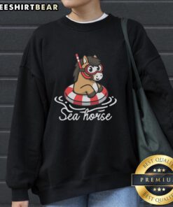 Good Literal Sea Horse Sweatshirt featuring a vibrant sea horse graphic on a cozy, stylish pullover.